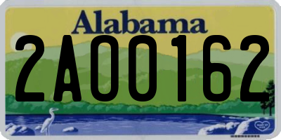 AL license plate 2AO0162