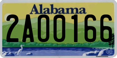 AL license plate 2AO0166