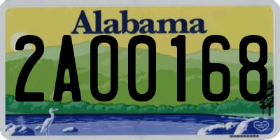 AL license plate 2AO0168