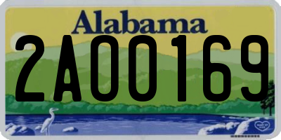 AL license plate 2AO0169