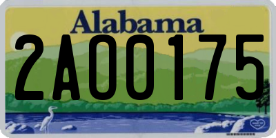 AL license plate 2AO0175