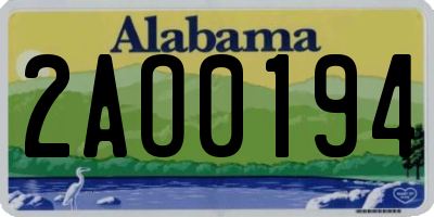 AL license plate 2AO0194