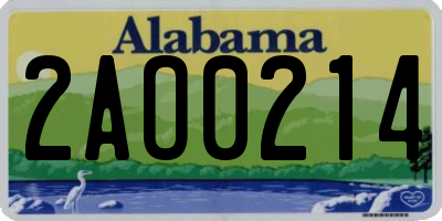 AL license plate 2AO0214