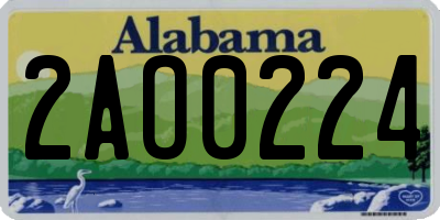 AL license plate 2AO0224