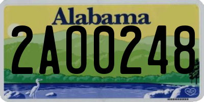 AL license plate 2AO0248