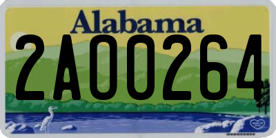 AL license plate 2AO0264