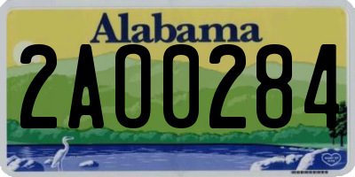 AL license plate 2AO0284