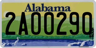 AL license plate 2AO0290