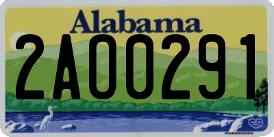 AL license plate 2AO0291