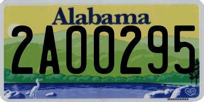 AL license plate 2AO0295