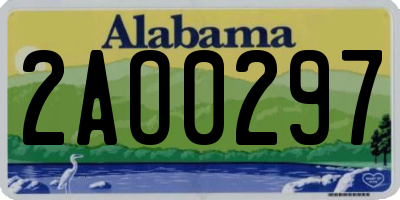 AL license plate 2AO0297