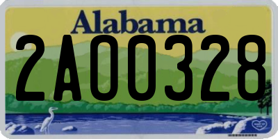 AL license plate 2AO0328