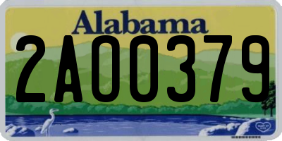 AL license plate 2AO0379