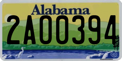 AL license plate 2AO0394