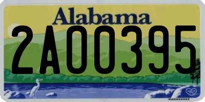 AL license plate 2AO0395