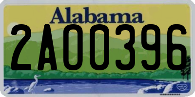 AL license plate 2AO0396
