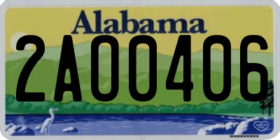 AL license plate 2AO0406