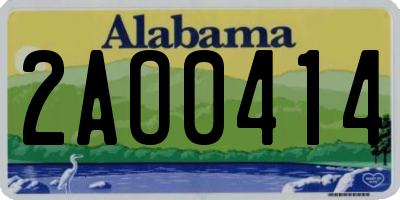 AL license plate 2AO0414