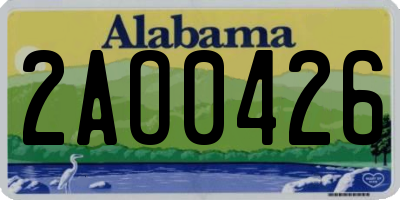 AL license plate 2AO0426