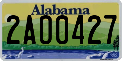 AL license plate 2AO0427