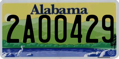 AL license plate 2AO0429