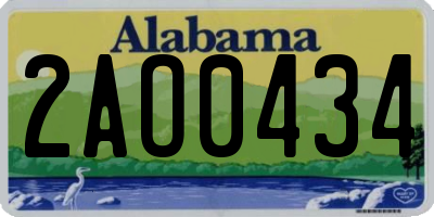AL license plate 2AO0434