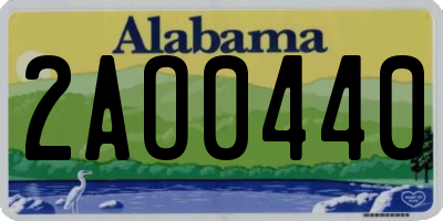 AL license plate 2AO0440
