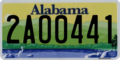 AL license plate 2AO0441