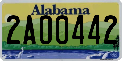 AL license plate 2AO0442