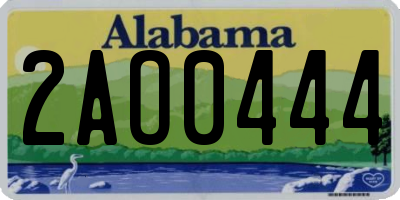 AL license plate 2AO0444