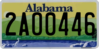 AL license plate 2AO0446