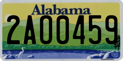 AL license plate 2AO0459