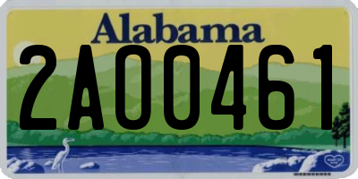AL license plate 2AO0461