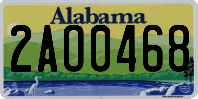 AL license plate 2AO0468