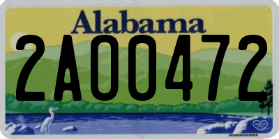 AL license plate 2AO0472