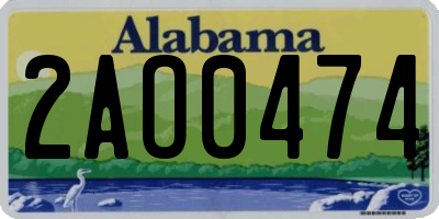 AL license plate 2AO0474