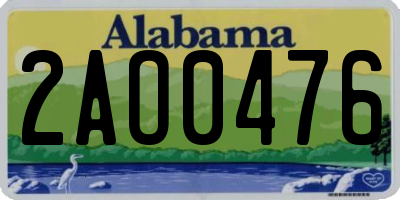 AL license plate 2AO0476
