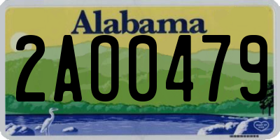 AL license plate 2AO0479
