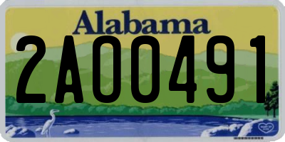 AL license plate 2AO0491