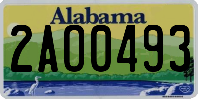 AL license plate 2AO0493
