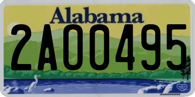 AL license plate 2AO0495