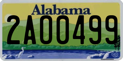 AL license plate 2AO0499