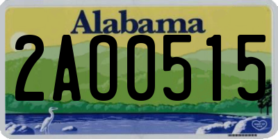 AL license plate 2AO0515