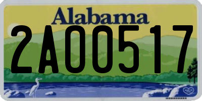 AL license plate 2AO0517