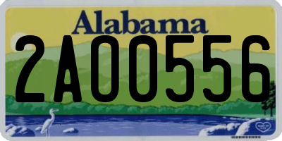 AL license plate 2AO0556