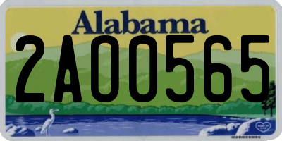 AL license plate 2AO0565