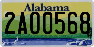 AL license plate 2AO0568