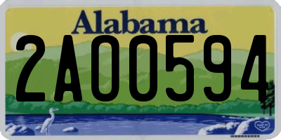 AL license plate 2AO0594