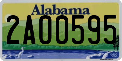 AL license plate 2AO0595