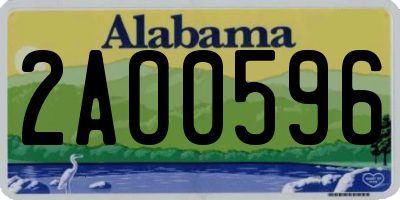 AL license plate 2AO0596